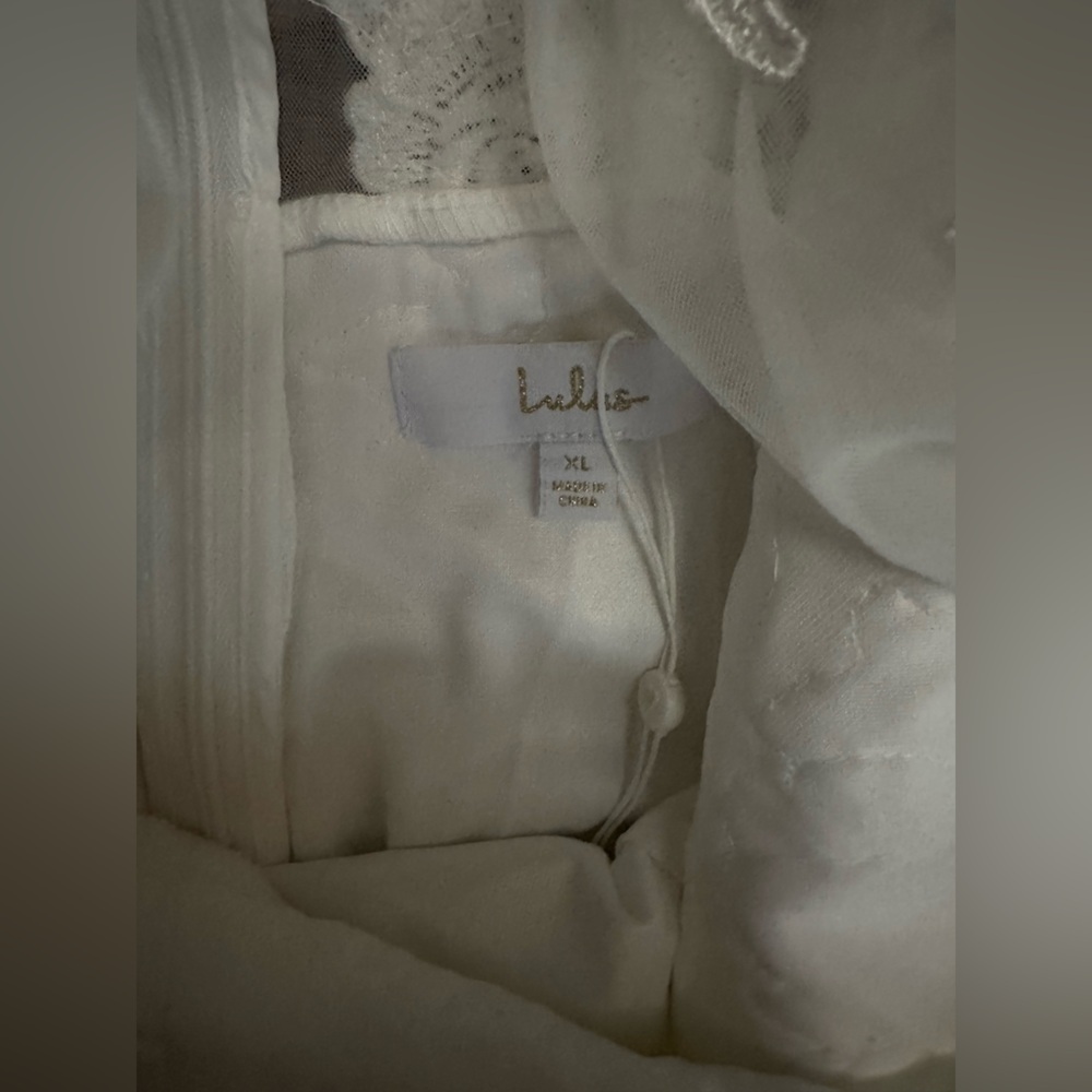Lulus Precious Promise White Satin Embroidered Lace
Mermaid Maxi Dress - Picture 7 of 8